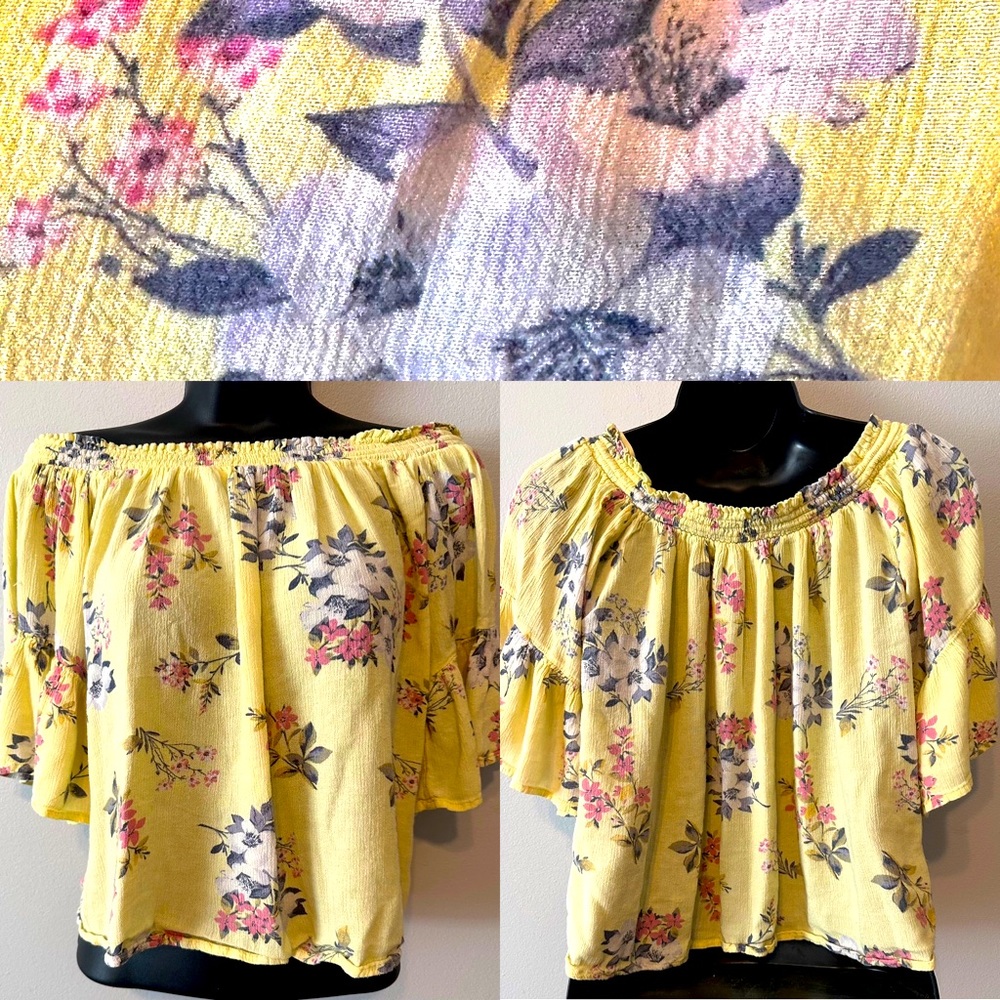 Hollister, floral shirt, size small